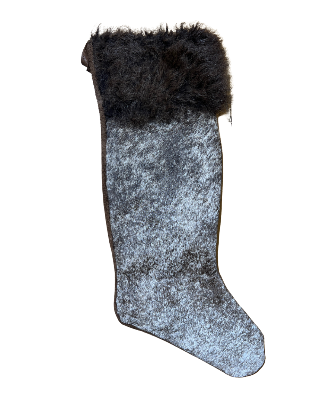 Faux Cowhide Christmas Stockings