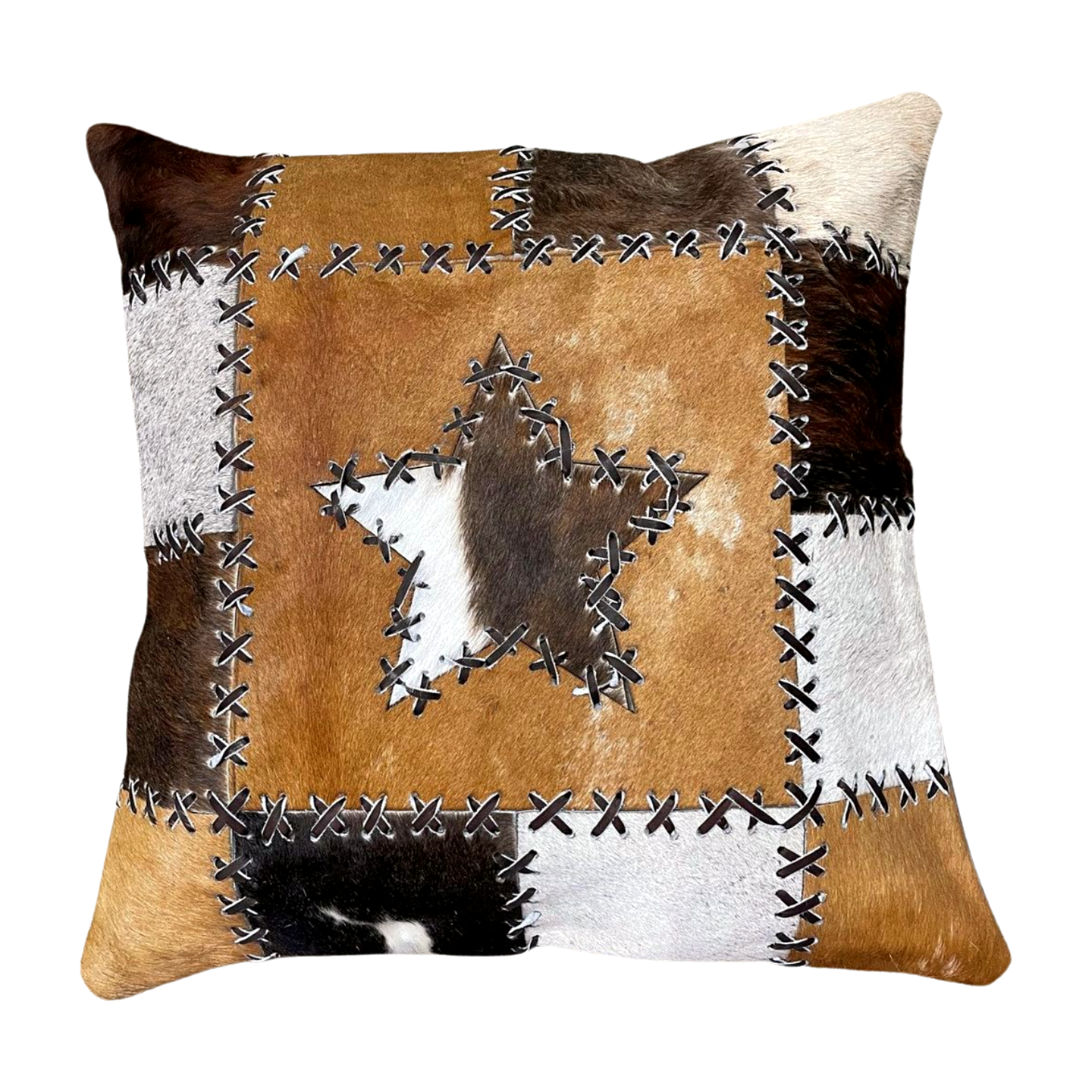 Genuine cowhide outlet pillows