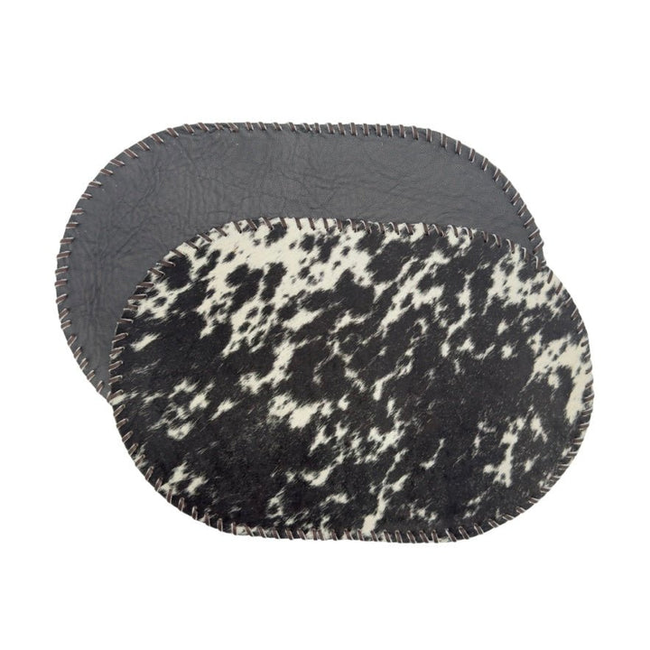 Handmade Cowhide Placemats and Coasters Bundle - Hides & Leathers -