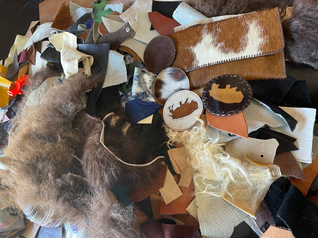leather scraps