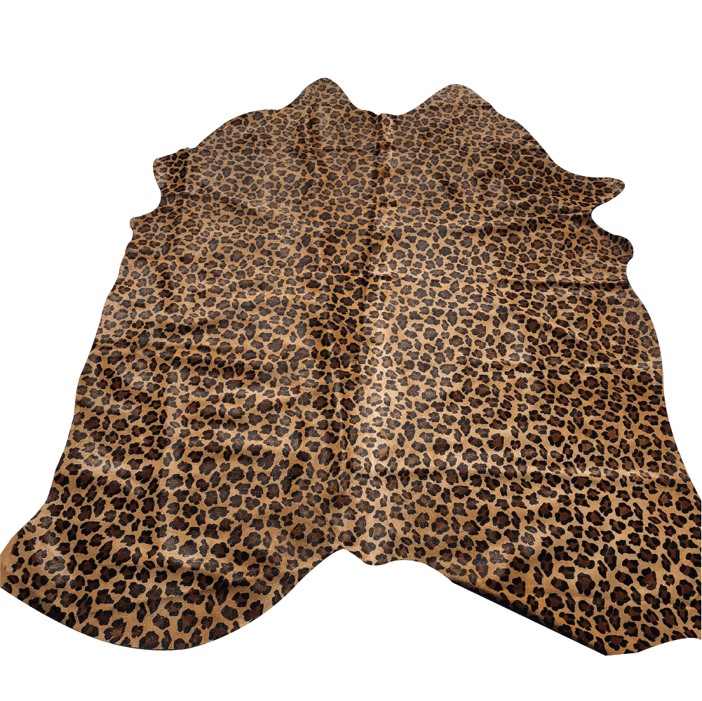 Leopard print on cowhide - Hides & Leathers -