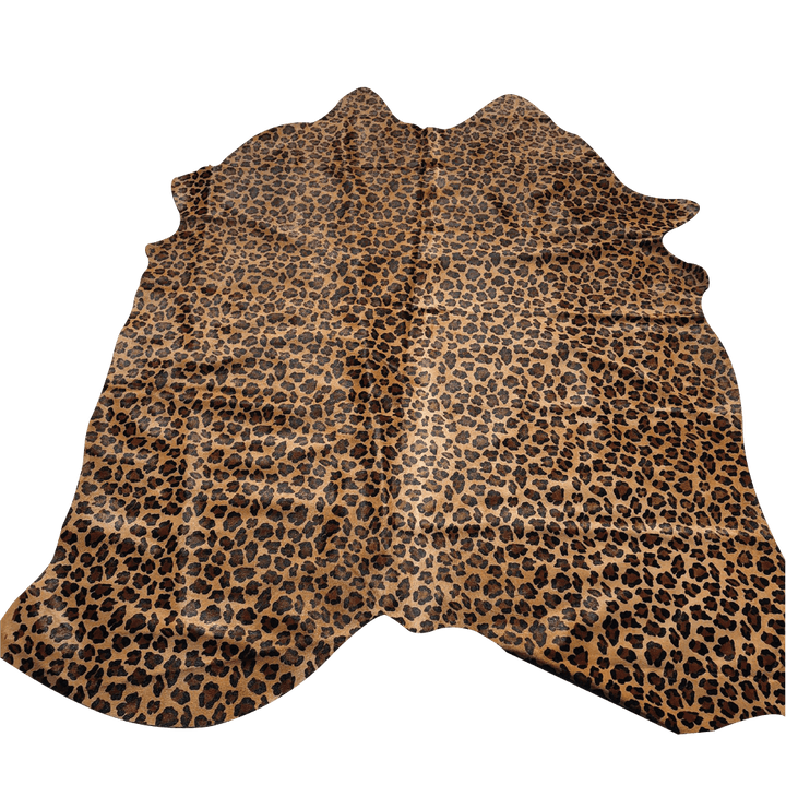 Leopard print on cowhide - Hides & Leathers -