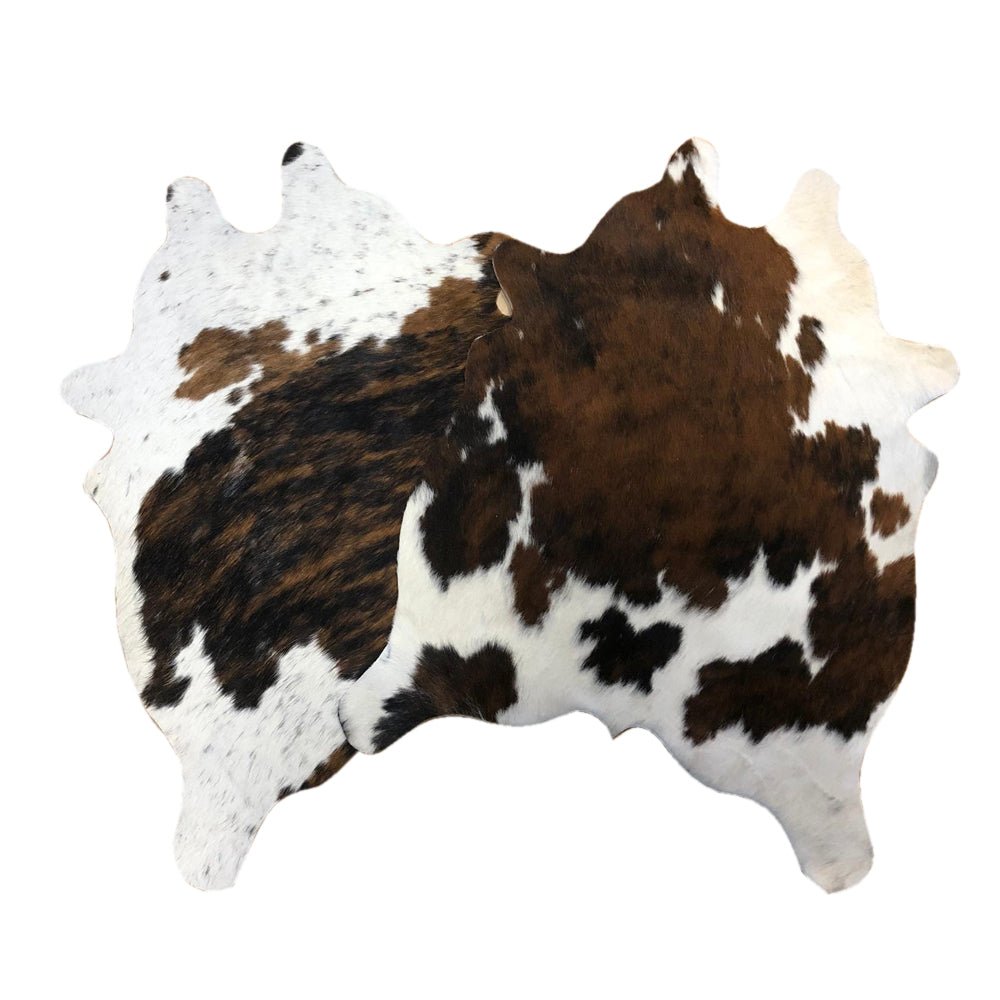 Speckled Tricolor cut out cowhides - Hides & Leathers -