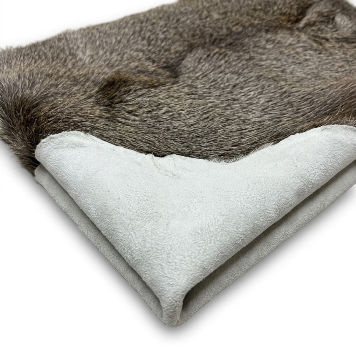 Elk Hide Rug Throw | Icelandic Hair-On – Natural 4.5 x 3.5 Ft