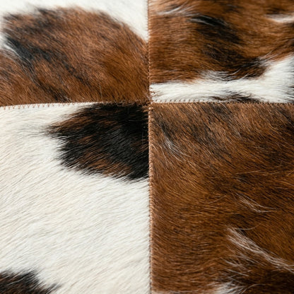 Cowhide Patchwork Pillow Cover | Tricolor Hair-On 20 in