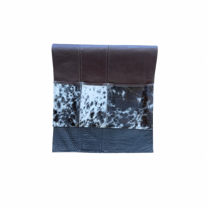 Cowhide and Leather Bedside Organizer