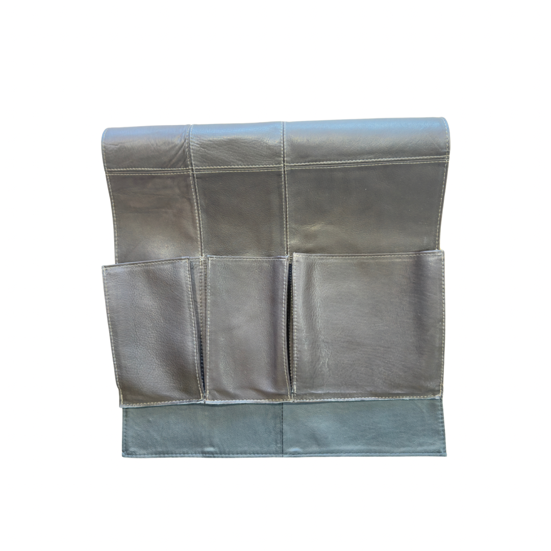 Cowhide and Leather Bedside Organizer