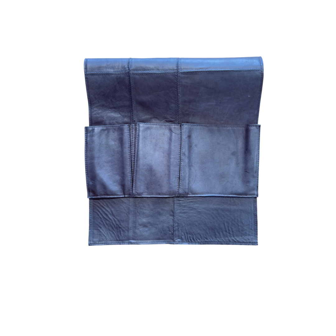 Cowhide and Leather Bedside Organizer