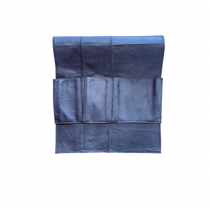 Cowhide and Leather Bedside Organizer