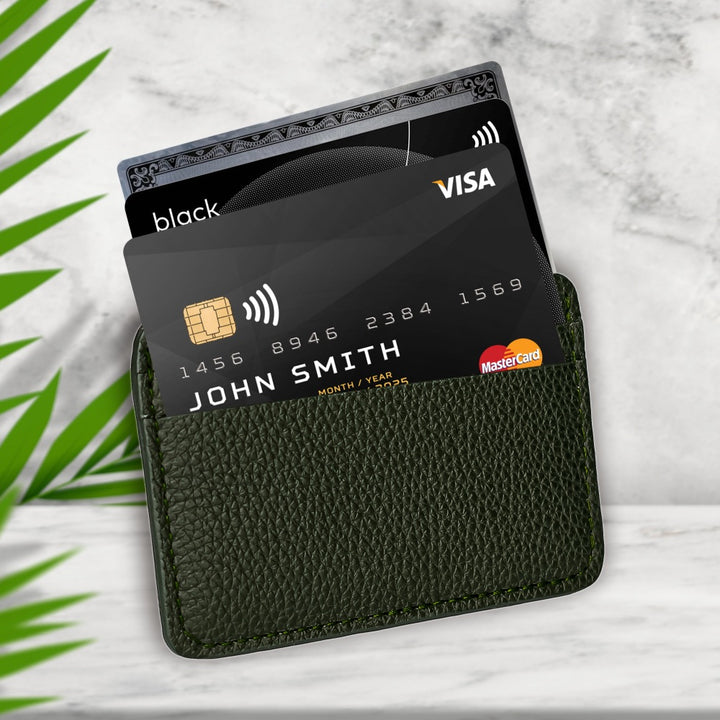 Slim Genuine Leather Credit Card Holder