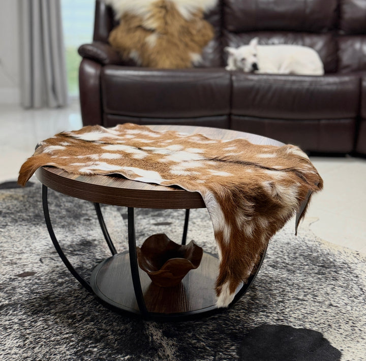 Goat Skin Rug - Tricolor