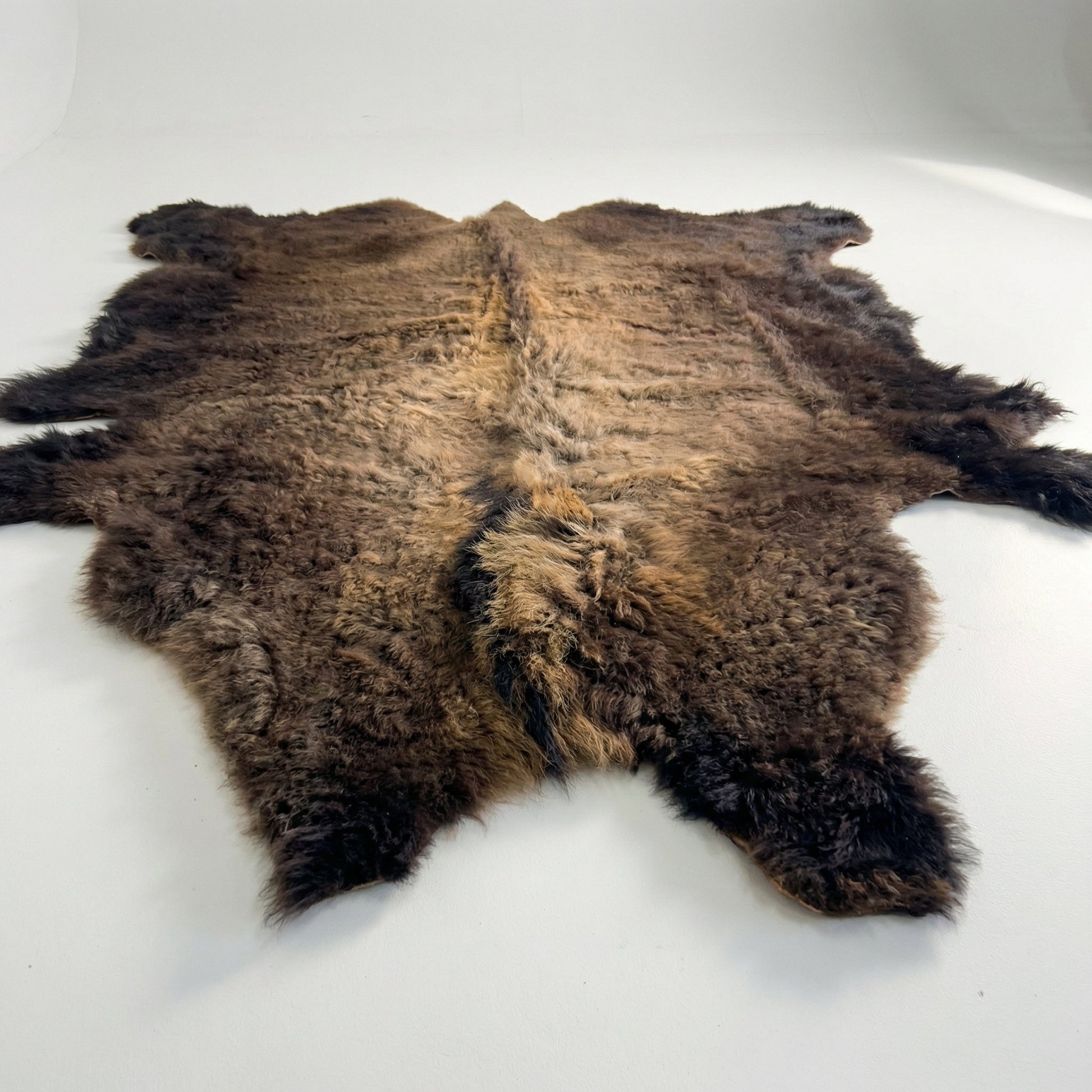 American Bison Hide Rug - Good Second Grade | 7'x6' - Hides & Leathers - Buffalo Rugs