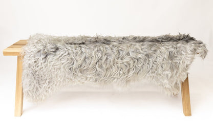 Angora Goat Hide - Gray - Hides & Leathers - 