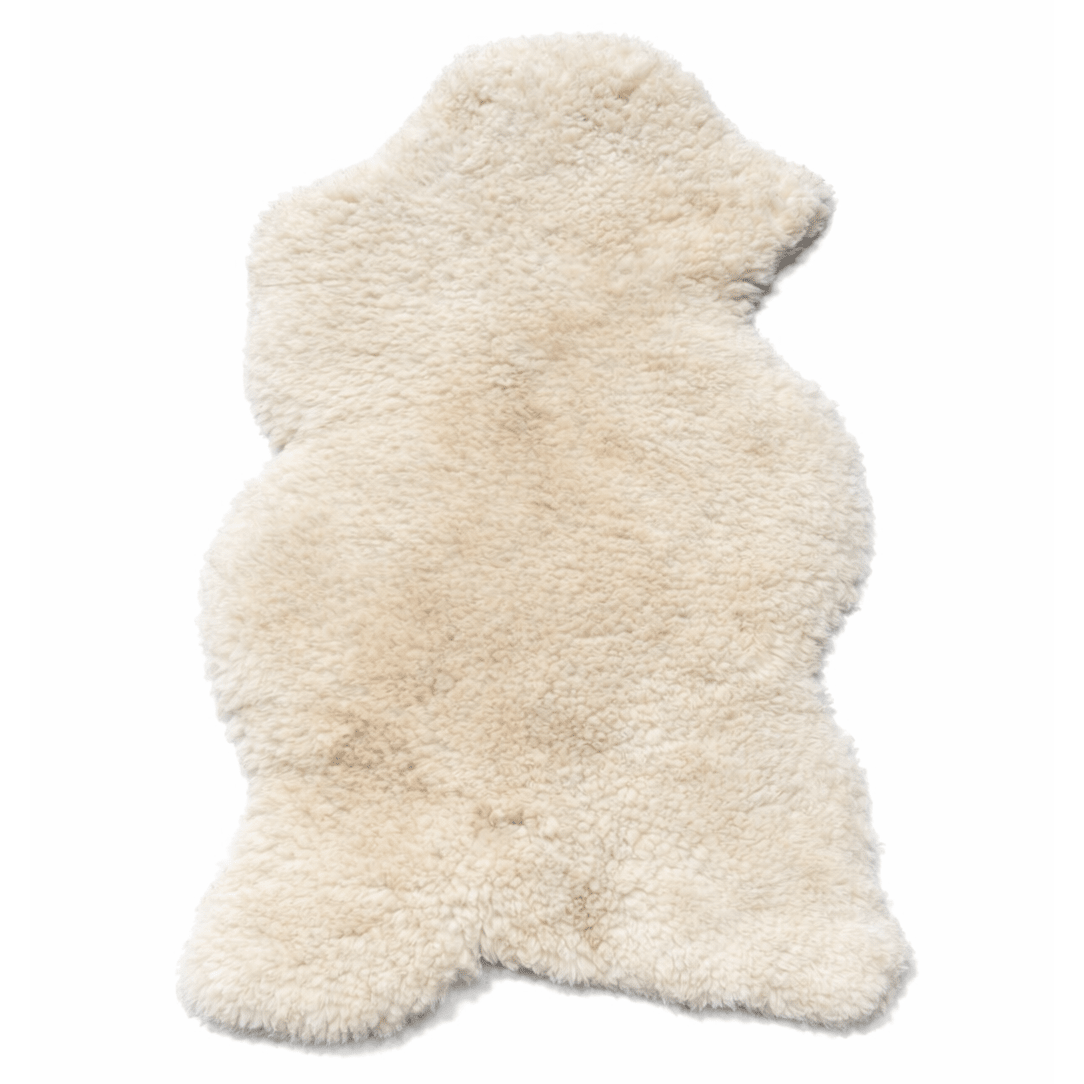 Argentine Lambskin Rug - Natural White | 2.5'x2' - Hides & Leathers - Lamb Skin