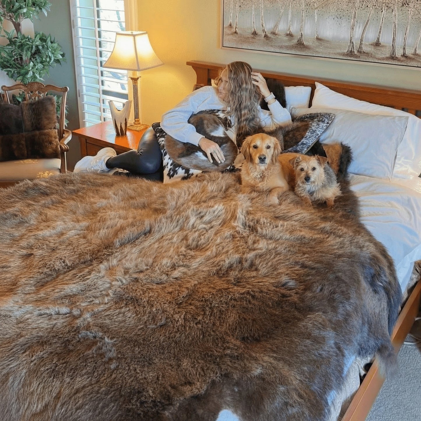 American Bison Hide Rug - First Grade Extra Large | 8'x7'