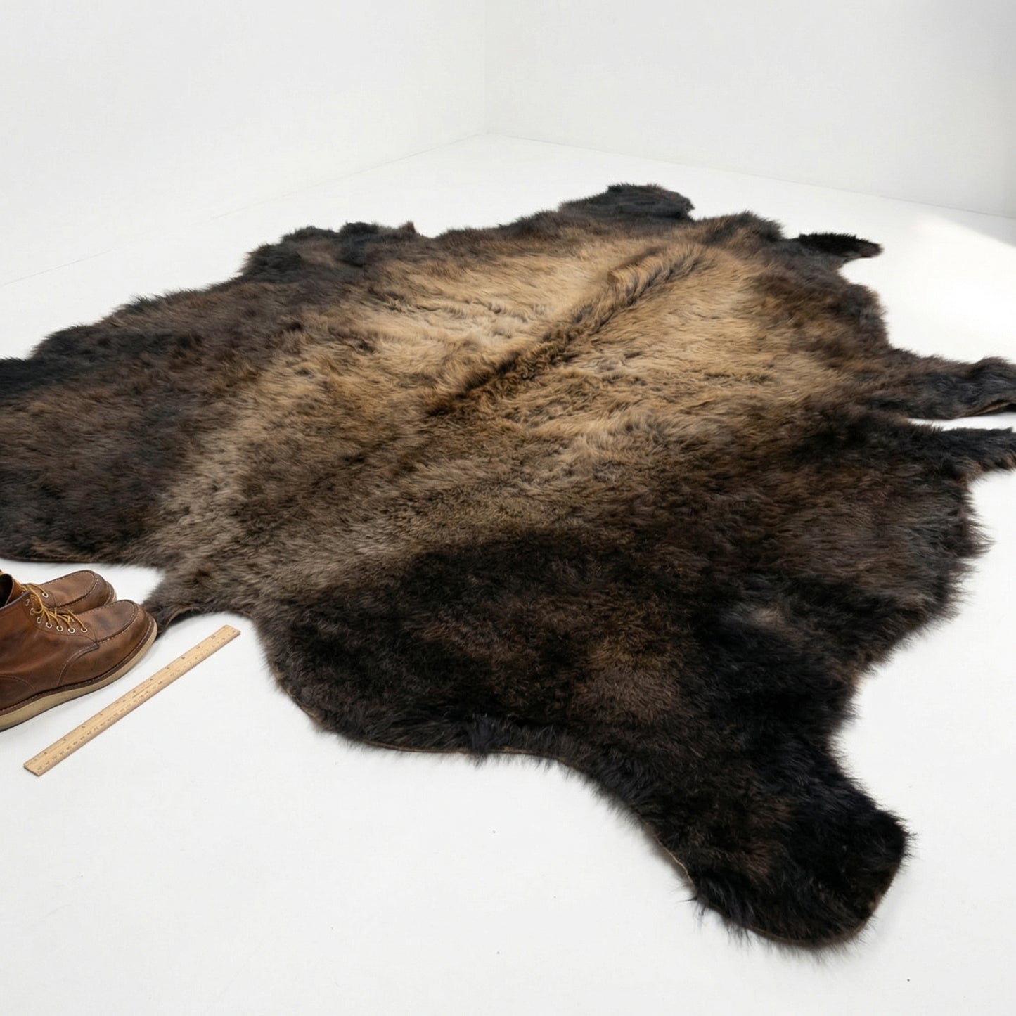 American Bison Hide Rug - First Grade Extra Large | 8'x7'