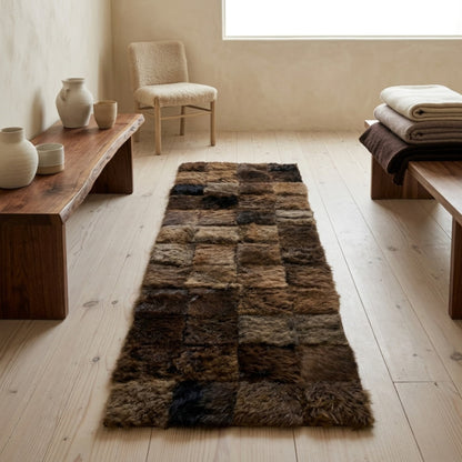 Bison Hide Rug | Hair - On 2x6 Ft – Natural American Buffalo - Hides & Leathers - Rug