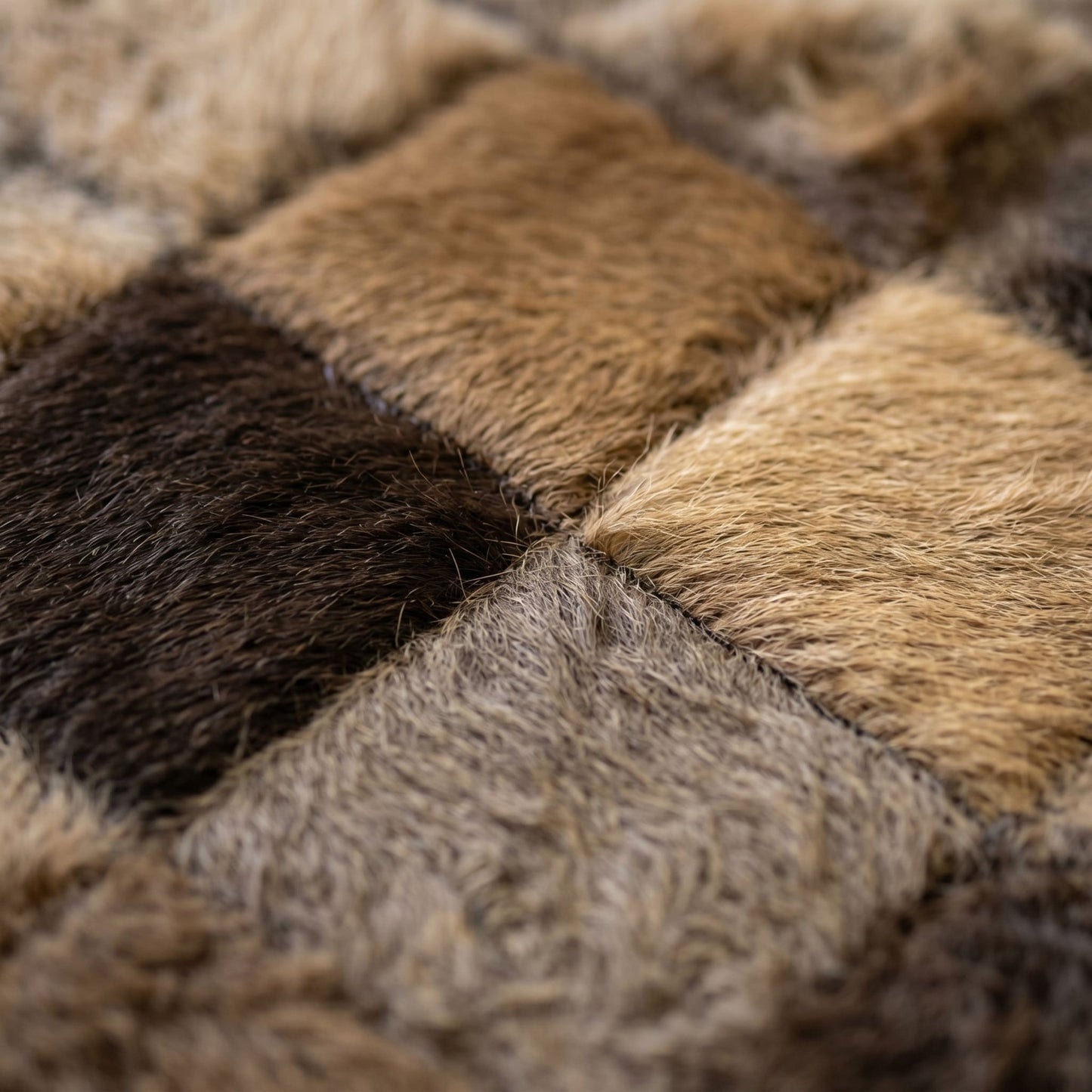 Bison Hide Rug | Hair - On – Small 3x2 ft Natural American - Hides & Leathers - Rug