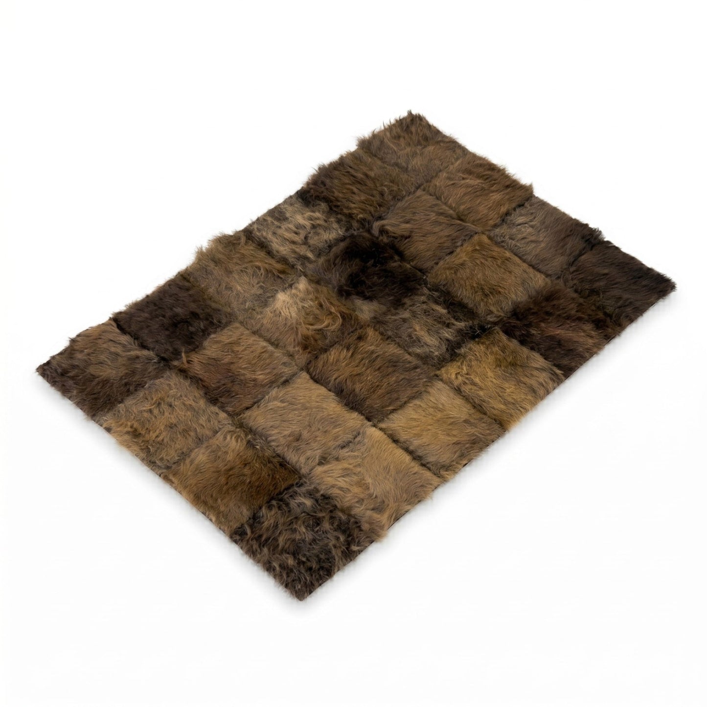 Bison Hide Rug | Hair - On – Small 3x2 ft Natural American - Hides & Leathers - Rug