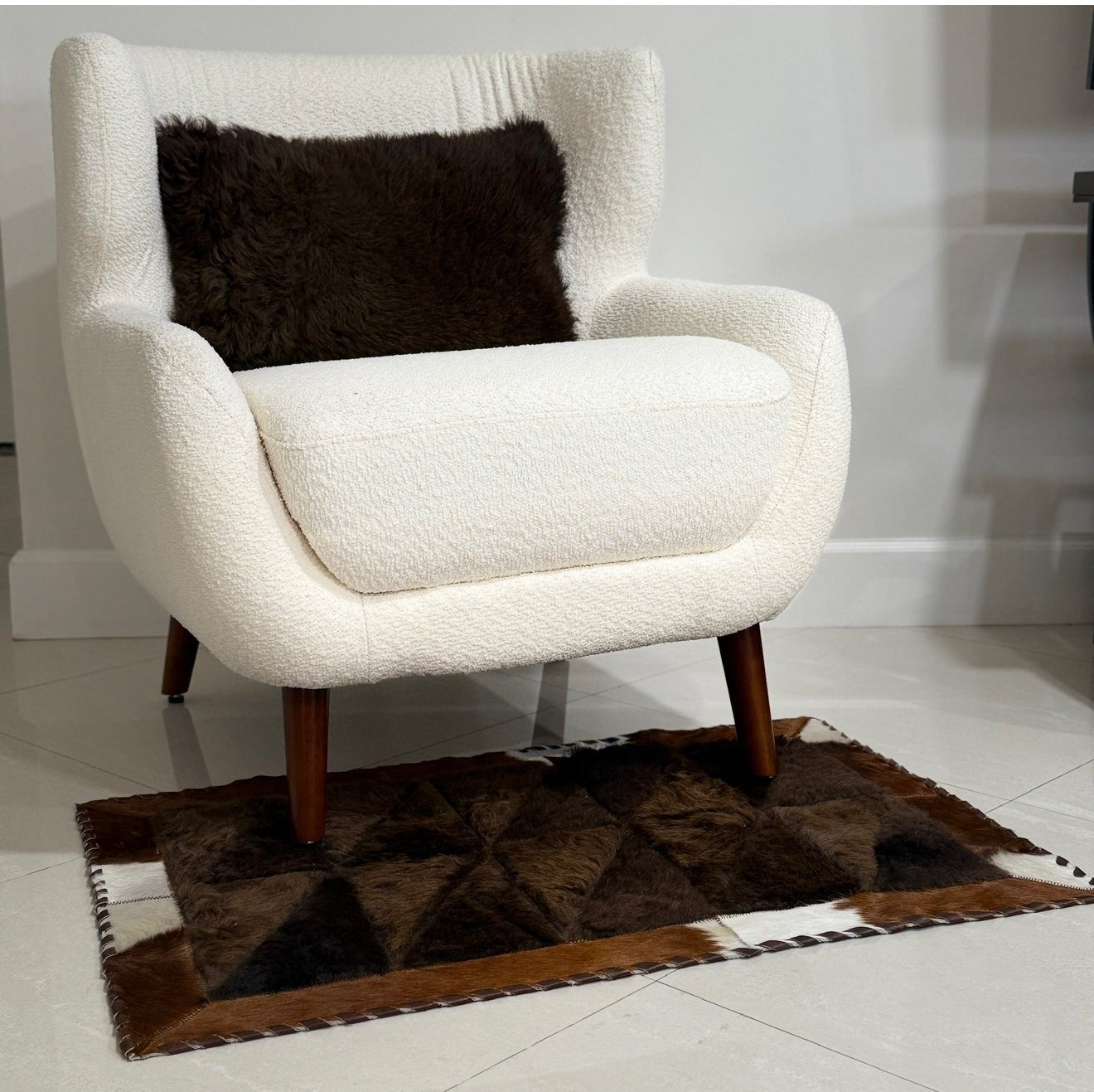 Buffalo Pillow 20"x12" Single Sided - Hides & Leathers - pillow