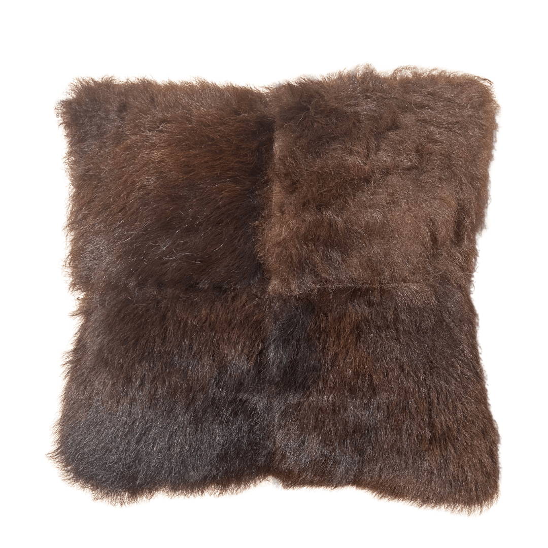 Buffalo Pillow 20"x20" Patchwork - Hides & Leathers - 