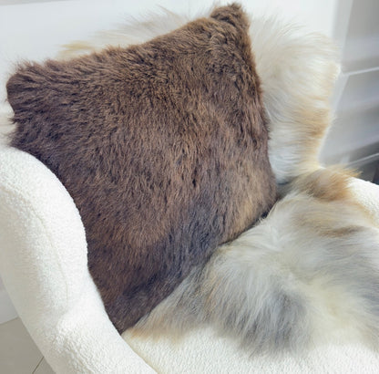 Buffalo Pillow 20"x20" Single Sided - Hides & Leathers - pillow