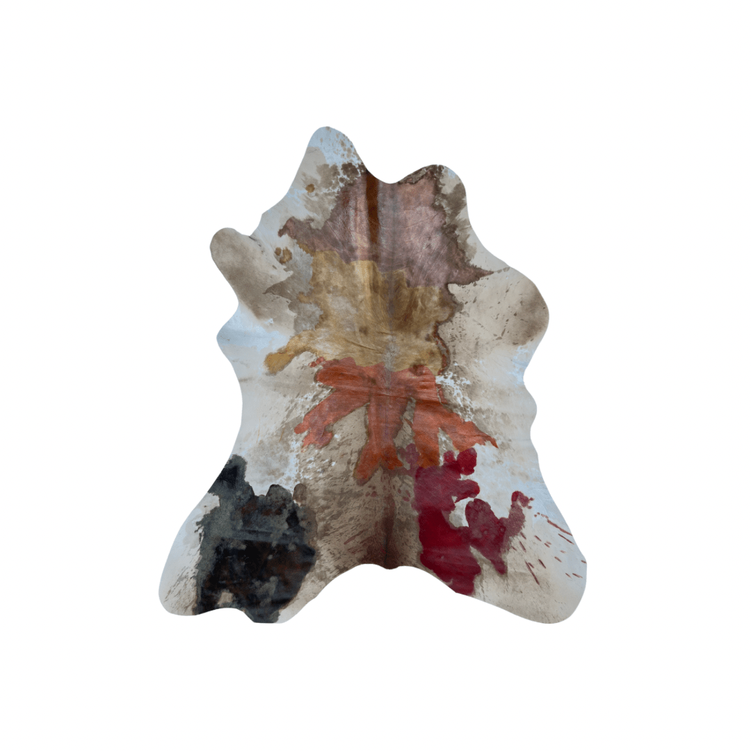 Calf Hide - paint splashes - Pick and Get - Hides & Leathers - Calf Hide