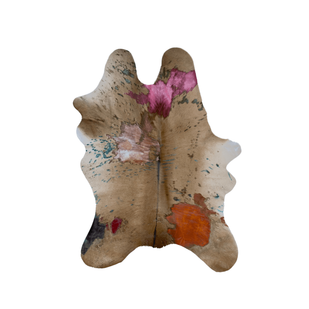 Calf Hide - paint splashes - Pick and Get - Hides & Leathers - Calf Hide