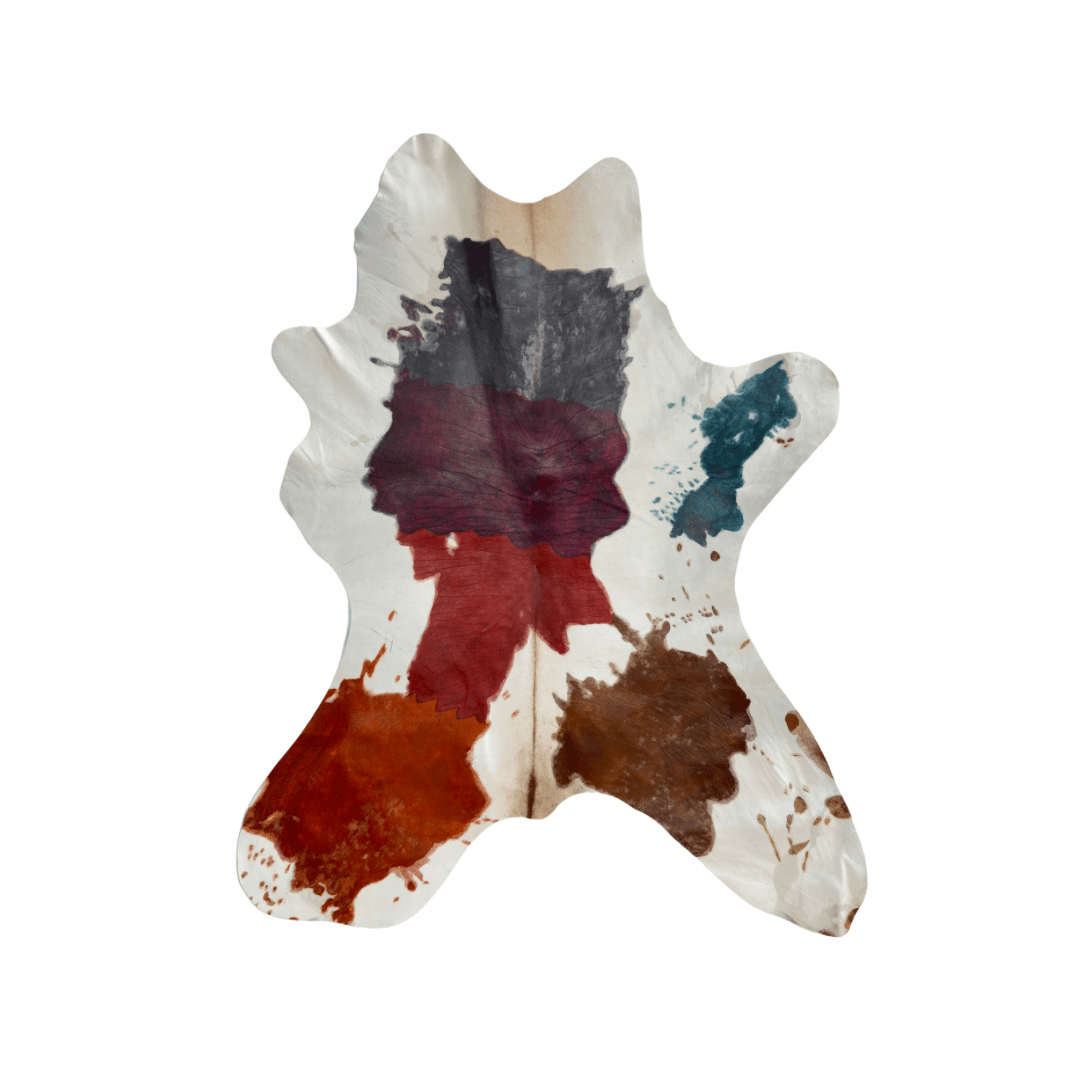Calf Hide - paint splashes - Pick and Get - Hides & Leathers - Calf Hide