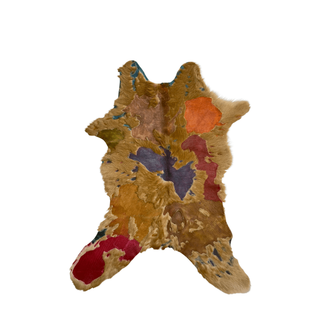 Calf Hide - paint splashes - Pick and Get - Hides & Leathers - Calf Hide