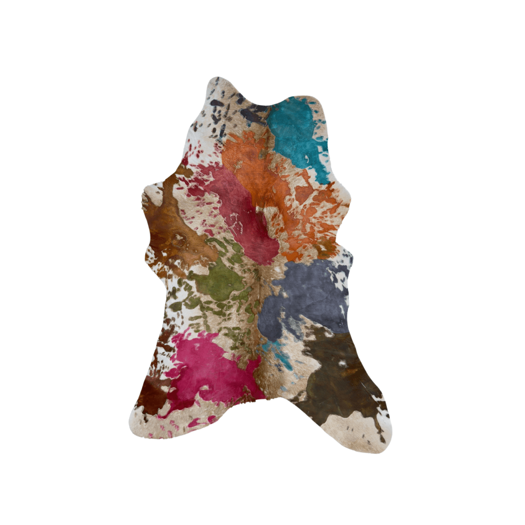 Calf Hide - paint splashes - Pick and Get - Hides & Leathers - Calf Hide