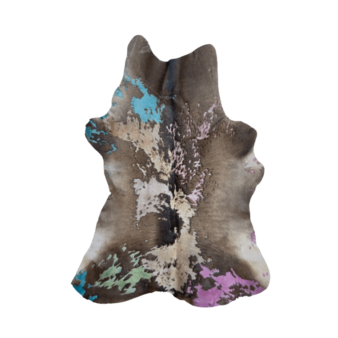 Calf Hide - paint splashes - Pick and Get - Hides & Leathers - Calf Hide