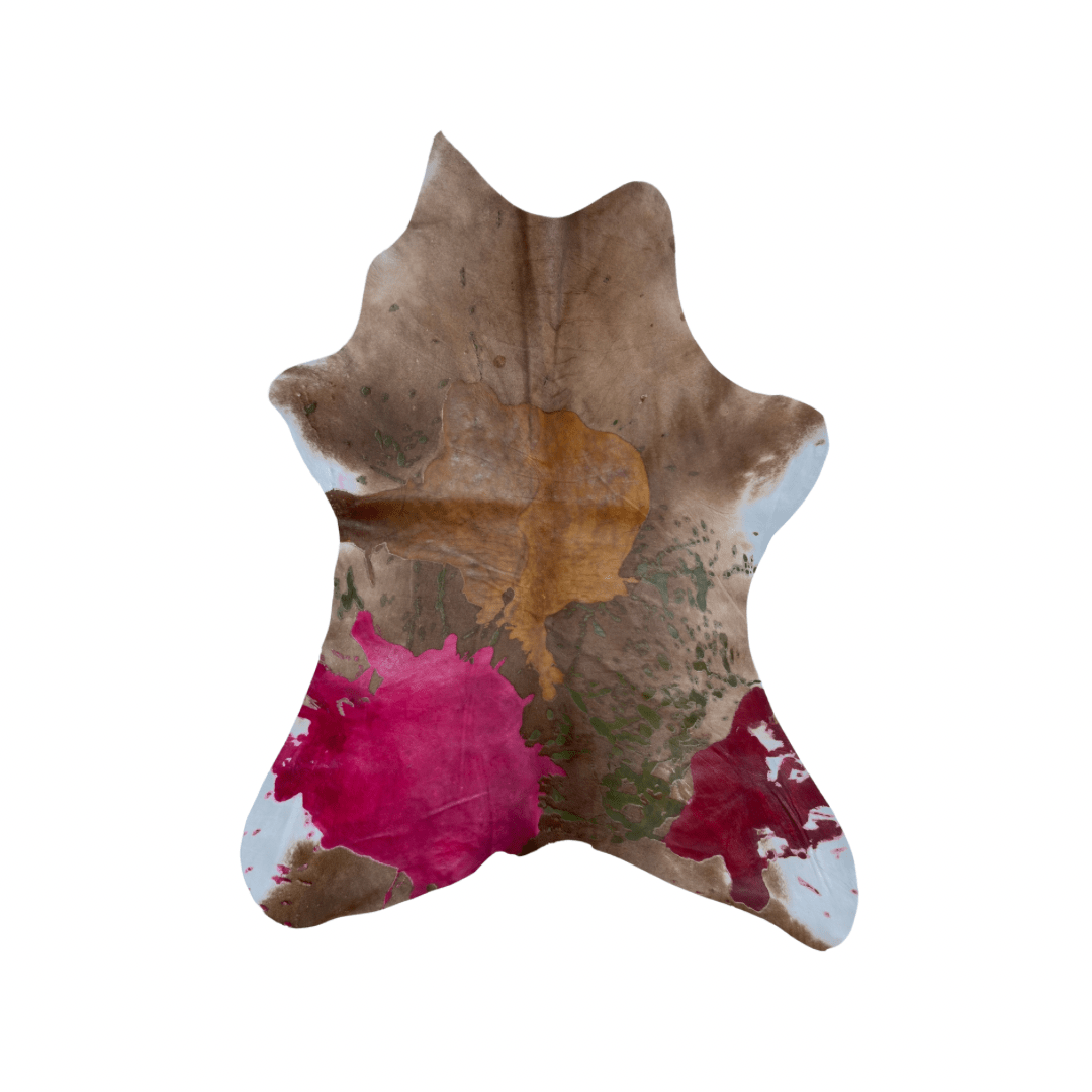 Calf Hide - paint splashes - Pick and Get - Hides & Leathers - Calf Hide