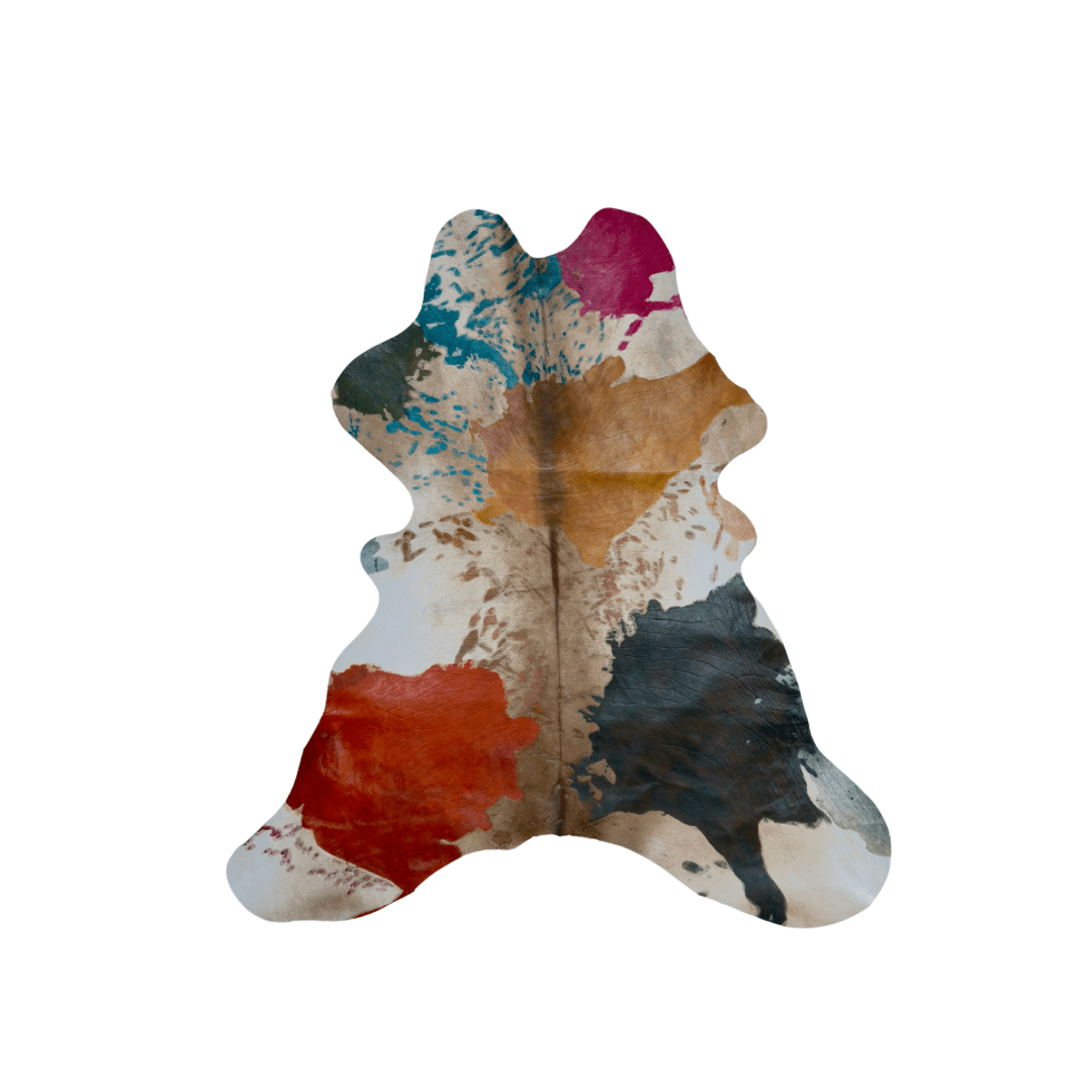 Calf Hide - paint splashes - Pick and Get - Hides & Leathers - Calf Hide