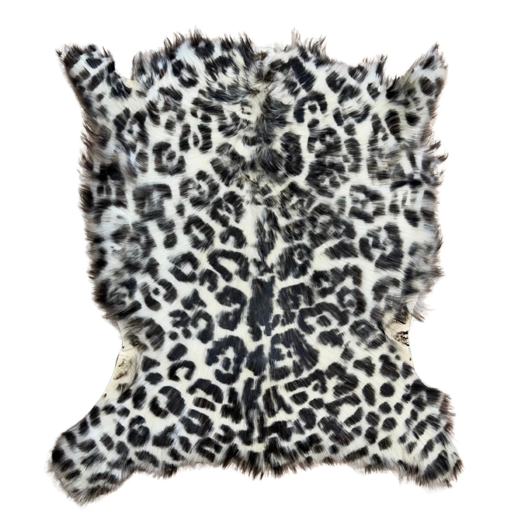Cashmere Goat Skin Rug - Cheetah Print