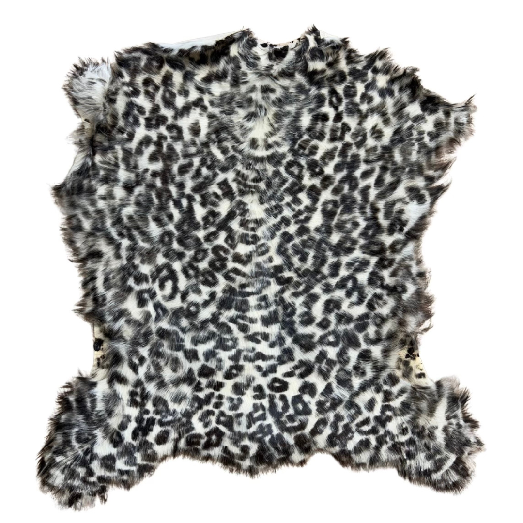 Cashmere Goat Skin Rug - Cheetah Print