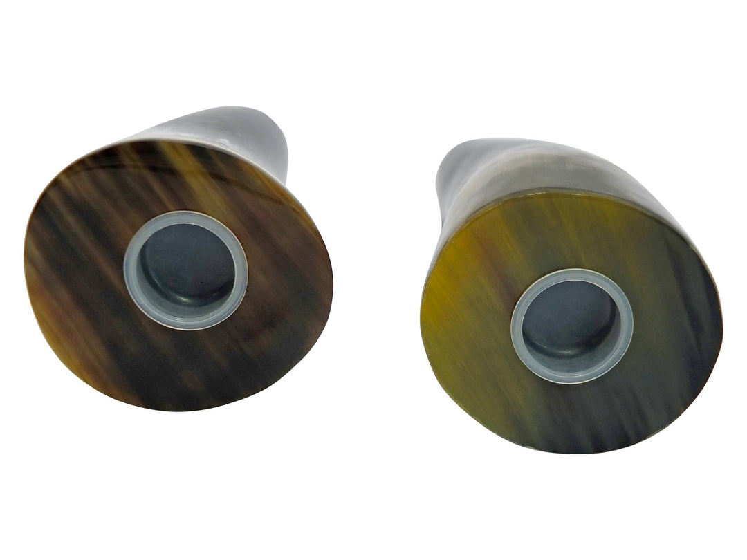 Cow Horn Salt & Pepper Shakers (Set of 2) - Hides & Leathers - 