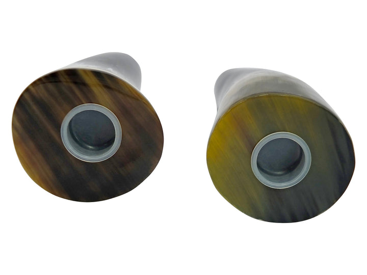 Cow Horn Salt & Pepper Shakers (Set of 2) - Hides & Leathers - 