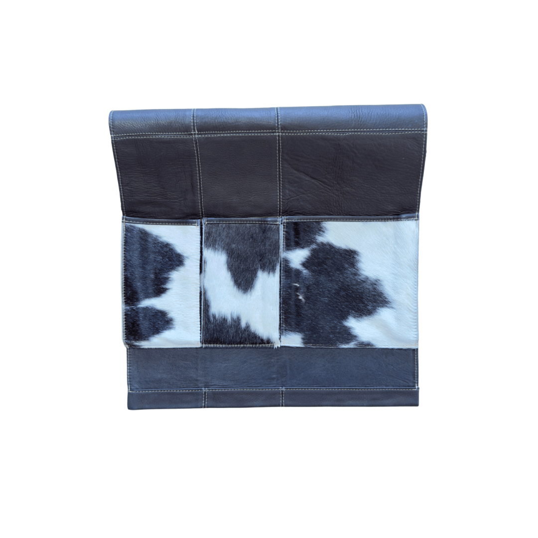 Cowhide and Leather Bedside Organizer - Hides & Leathers - 