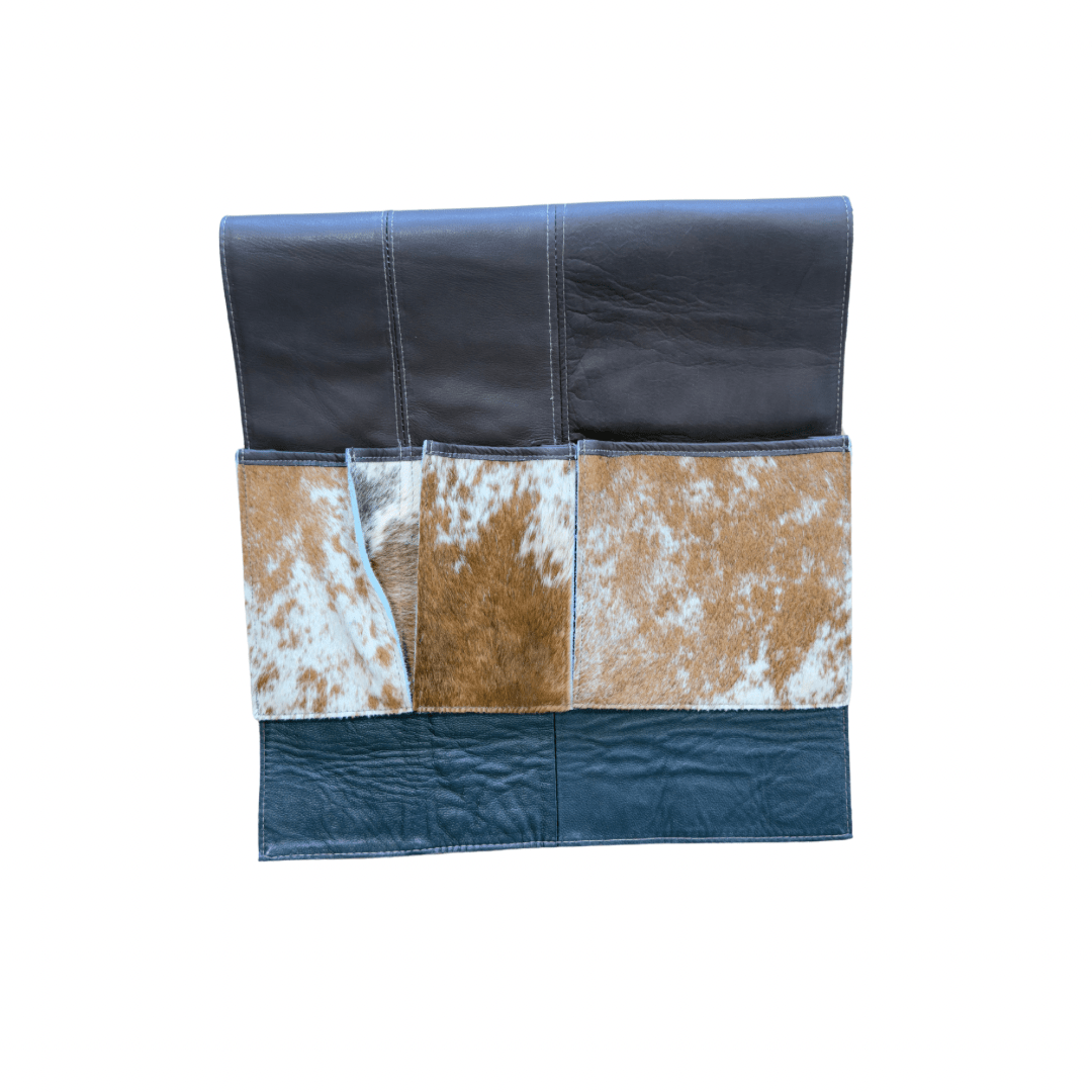 Cowhide and Leather Bedside Organizer - Hides & Leathers - 