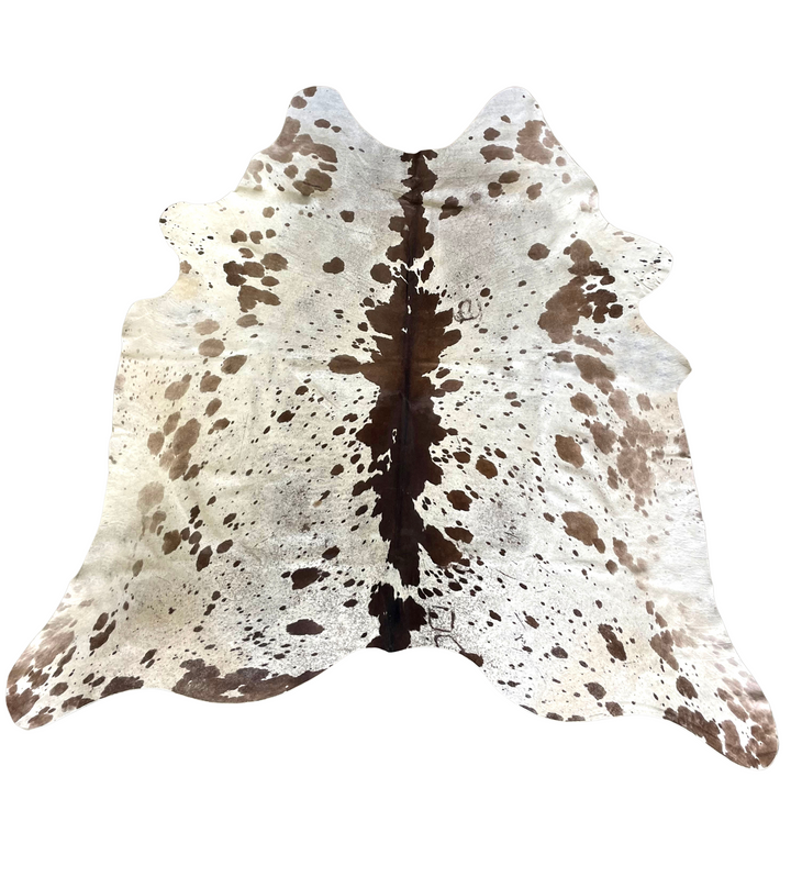 Genuine Cowhide Rug Exotic Speckled Tricolor (Brazilian)