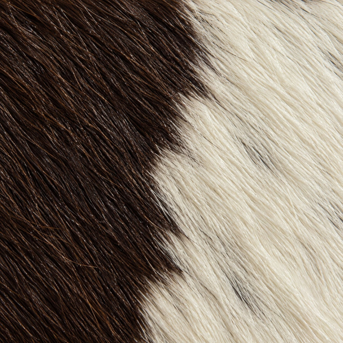 Cowhide Footstool | Tricolor, Black Speckled or Brown Speckled – Brazilian Hair-On, Eucalyptus Legs - Hides & Leathers - Footstool