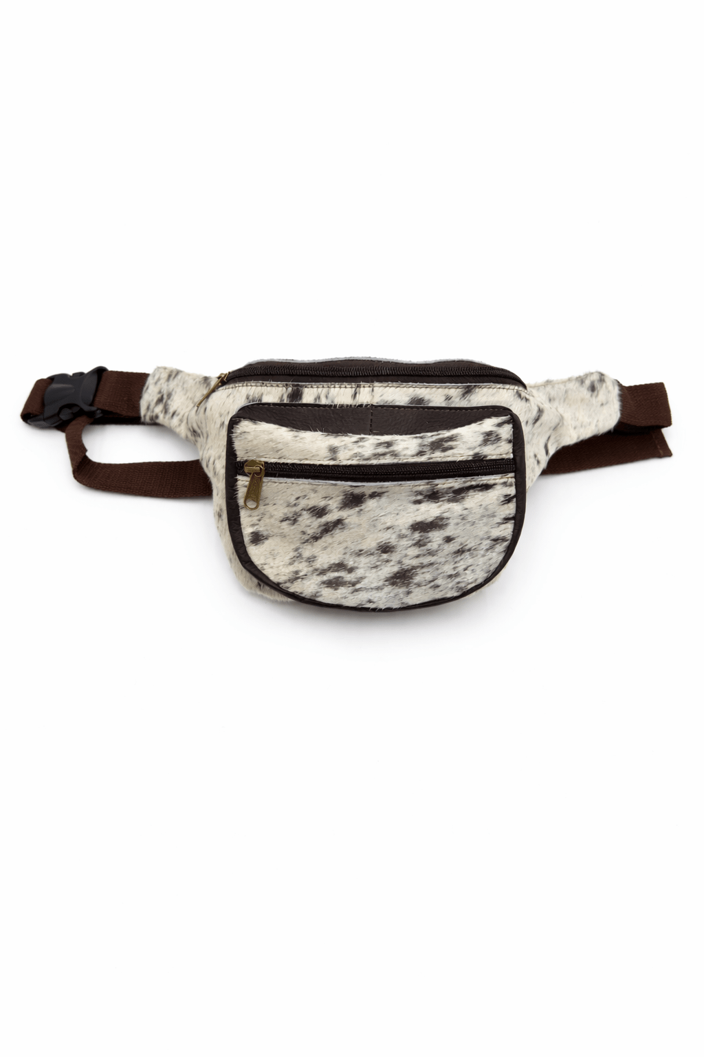 Cowhide Hair - On Fanny Pack Crossbody | Genuine Leather Adjustable - Hides & Leathers - Fanny Pack