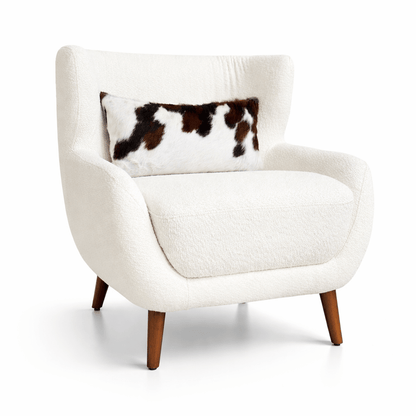 Cowhide Hair - On Lumbar Pillow 20 in x 12 in | Natural Color - Hides & Leathers - Pillow