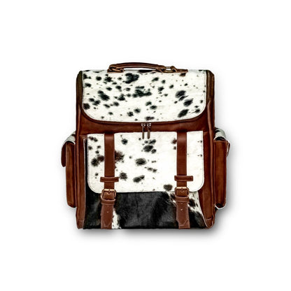 Cowhide Hair-On Leather Backpack