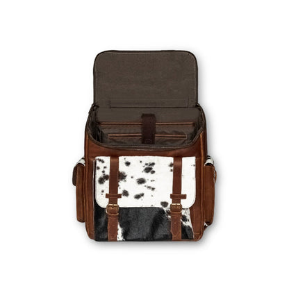 Cowhide Hair-On Leather Backpack