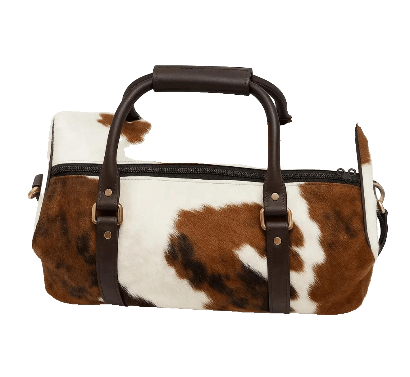 Cowhide Leather Duffel Bags - Tricolor - Hides & Leathers - 