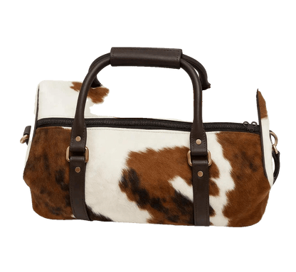 Cowhide Leather Duffel Bags - Tricolor - Hides & Leathers - 