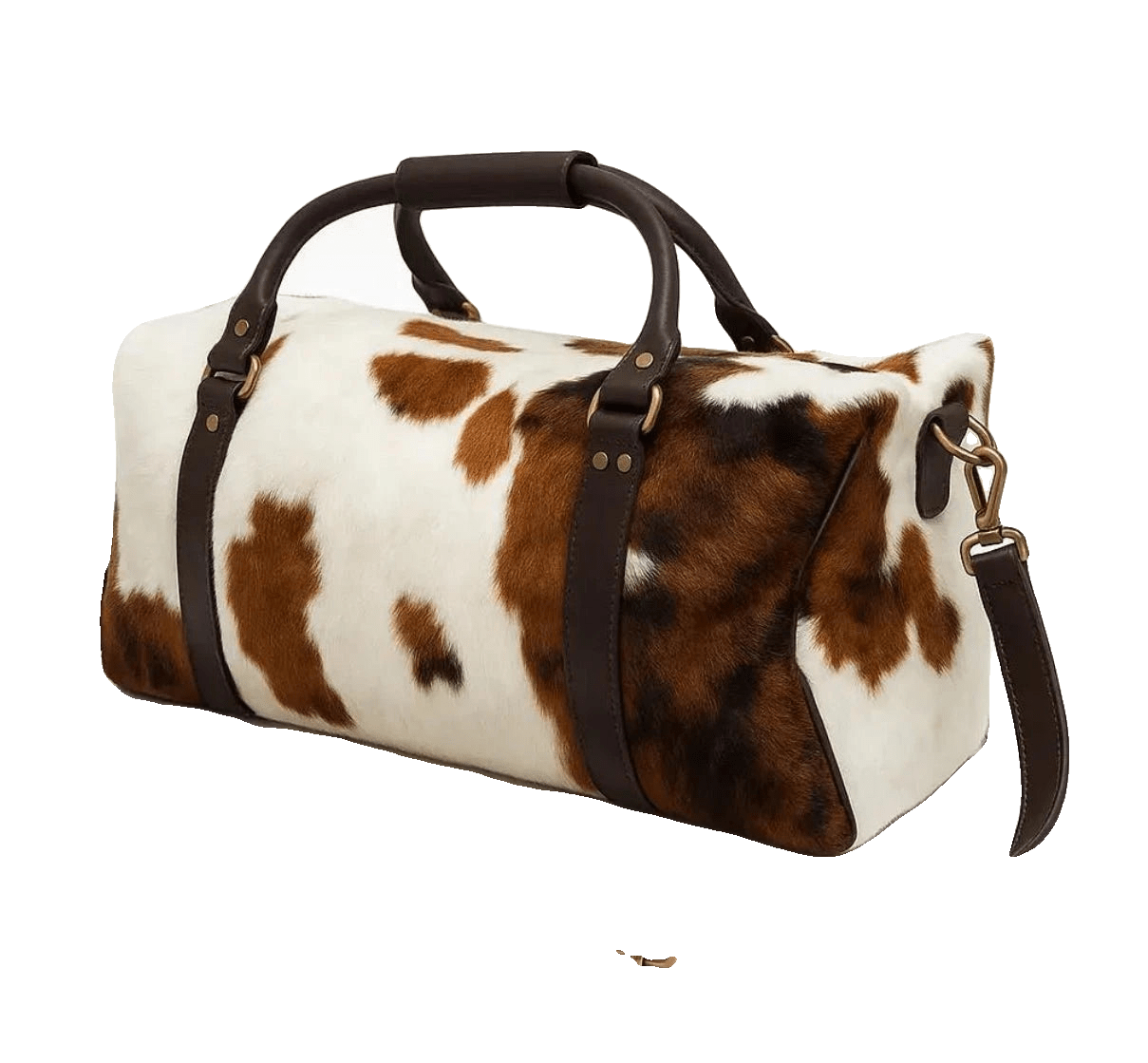 Cowhide Leather Duffel Bags - Tricolor - Hides & Leathers - 