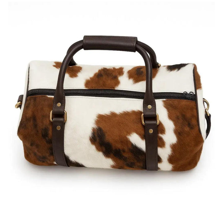 Cowhide Leather Duffle Bags - Tricolor - Hides & Leathers - 
